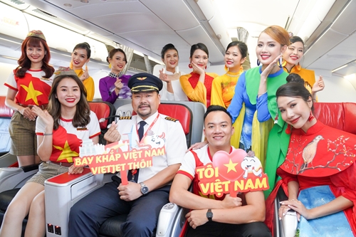 Cùng Vietjet tự hào Việt Nam trên những chuyến bay chào mừng Quốc Khánh 2-9